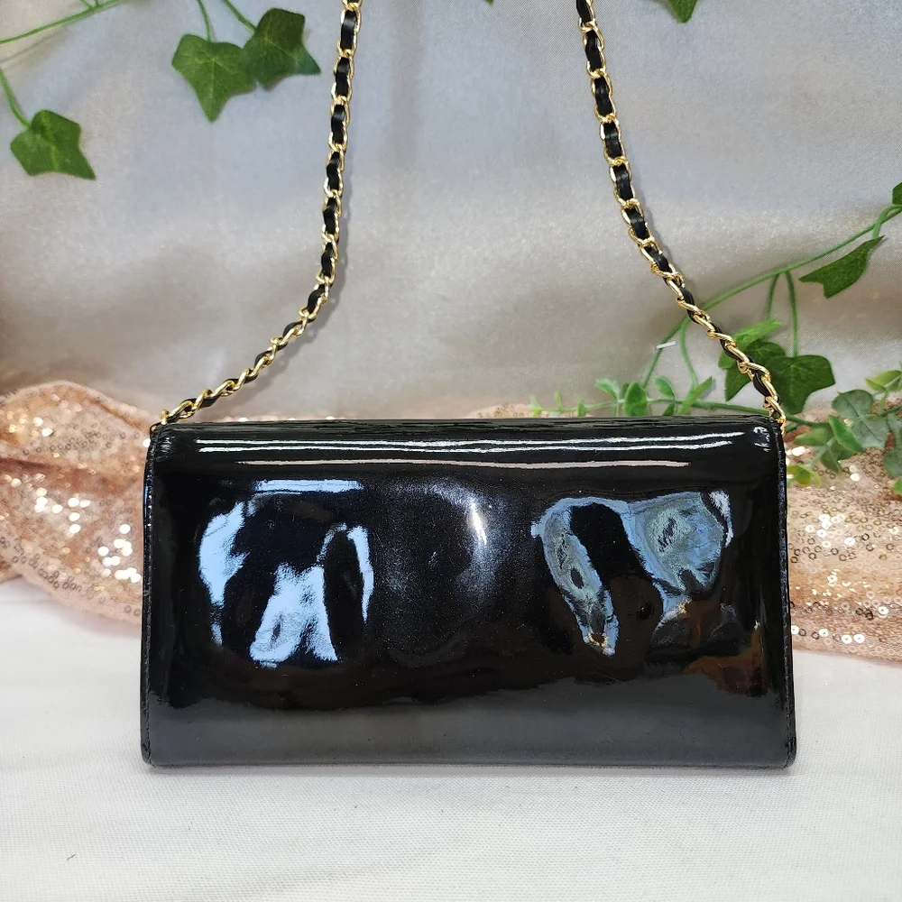 Authentic Louis Vuitton Louise Patent Leather Wallet With Dust Bag AND COA